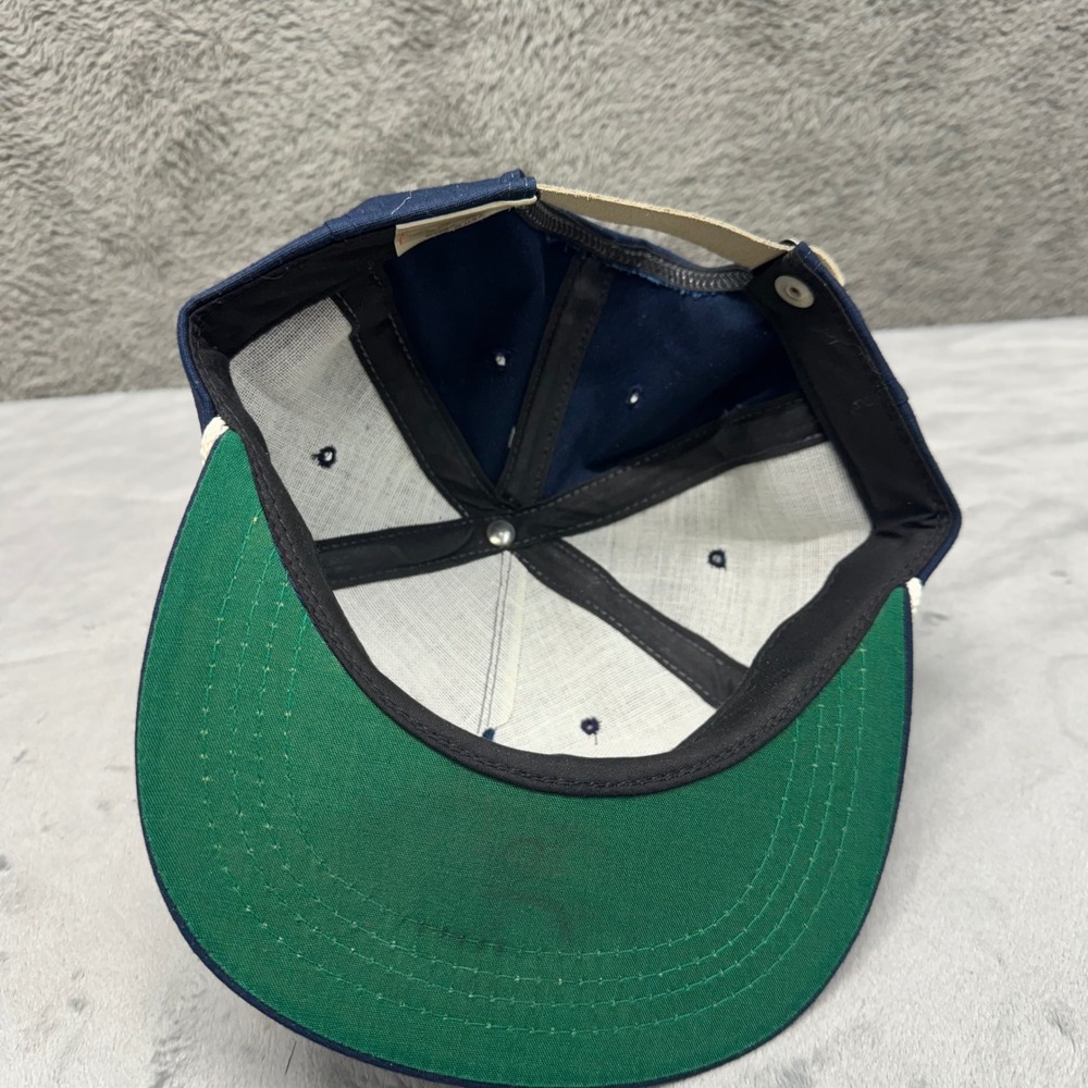 Navy Blue Halekulani Orchid Rope Hat Cali Fame Los Angeles Made in USA Men - Picture 7 of 10
